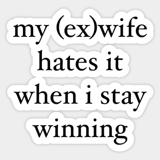 (ex)wife Sticker